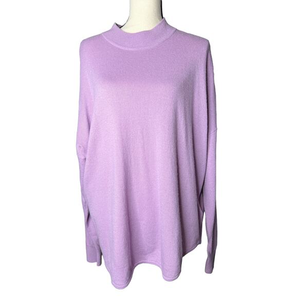 Madewell Women's Oversized Tunic Sweater in Purple Size XXL - Picture 1 of 6